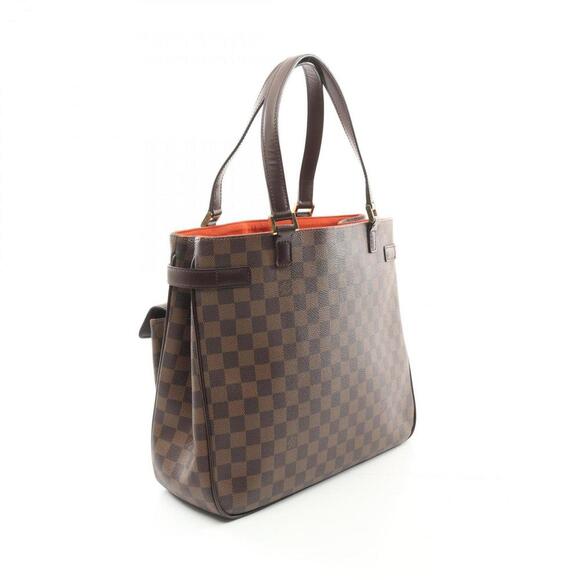 LOUIS VUITTON Authentic Brown Damier Leather Tote Bag - Picture 3 of 9